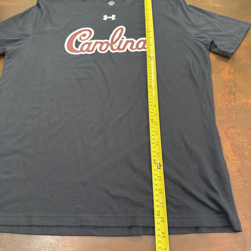 South Carolina Gamecocks Men's Black Under Armour Tee Shirt Large Loose College - Picture 3 of 14